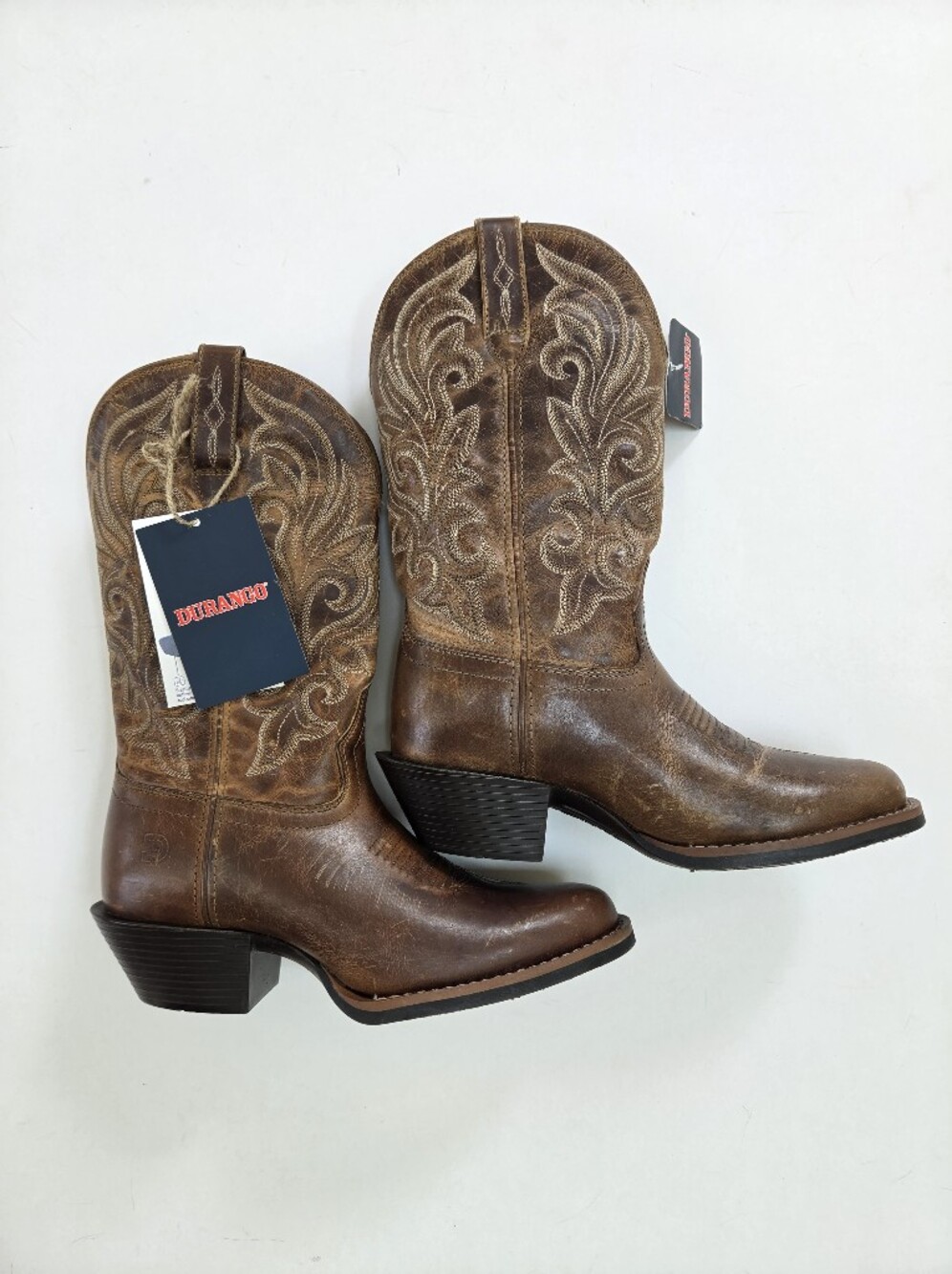 Durango Shyloh 11" Western Boots Women's Caramel Embroidered Leather - 7